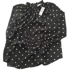 NWT LOFT POLKA DOT BLOUSE SIZE SMALL
